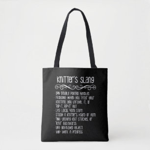 Bolsa Tote Confecção de malhas engraçada do calão do Knit