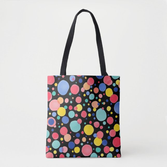 Bolsa Tote Confetti Pop - preto (Frente)