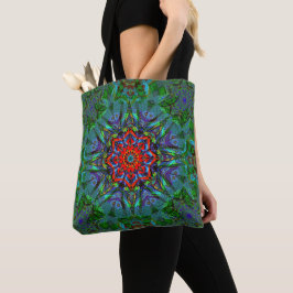 Bolsa Tote Confianza têxtil textura mandala