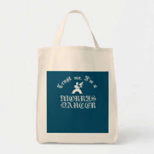 Bolsa Tote Confie Em Mim Sou Um Dançarino Morris Texto Branco