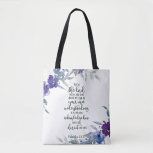 Bolsa Tote Confie no Senhor floral