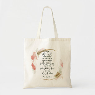 Bolsa Tote Confie no Senhor floral