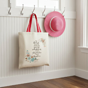 Bolsa Tote Confie no Senhor floral