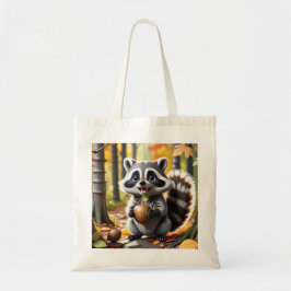 Bolsa Tote Configuração de outono do estilo Cute Kawaii Racco