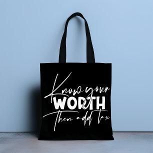 Bolsa Tote Conheça a sua citação motivacional inspiraciona