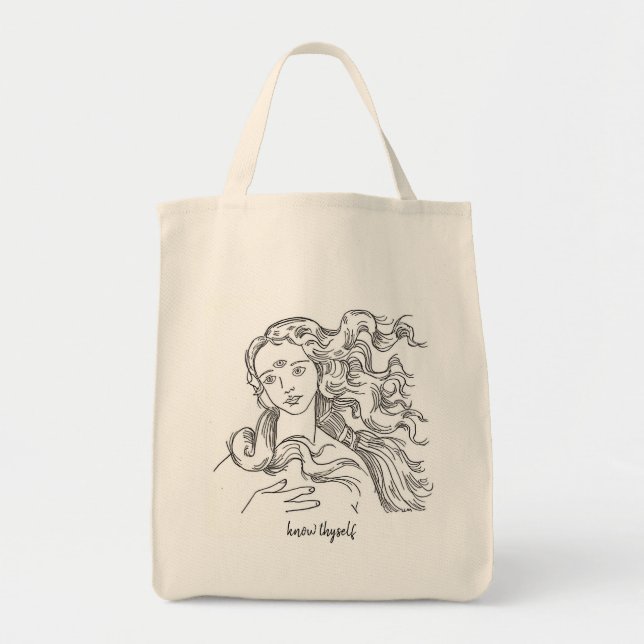 Bolsa Tote Conhece-te a Ti Mesmo Tote Vênus (Frente)