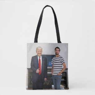 Bolsa Tote Conheceu o Presidente Donald Trump Adicione Sua F