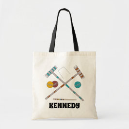 Bolsa Tote Conjunto Croquet, Jogos de Lâmina Personalizados