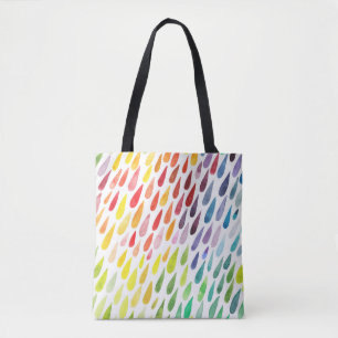 Bolsa Tote Conjunto de Apresentação de Cores d'Água Coloridas