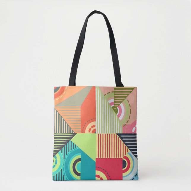 Bolsa Tote Conjunto de Ornamentos: Elementos de Design de Fun (Frente)