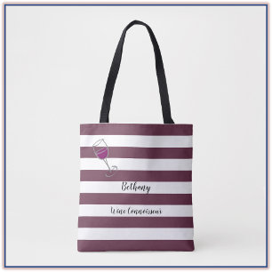 Bolsa Tote Connisseur de Vinho Personalizado