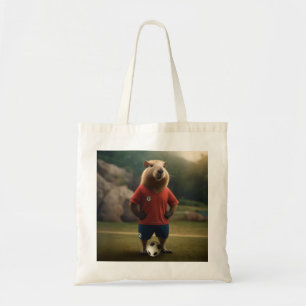 Bolsa Tote "Conquistador de Metas: O Capivara Estrela do Fute