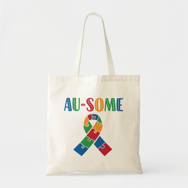 Bolsa Tote Consciência Au-Algum Autismo (Frente)
