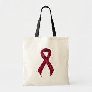 Bolsa Tote Consciência do apoio da fita de Borgonha