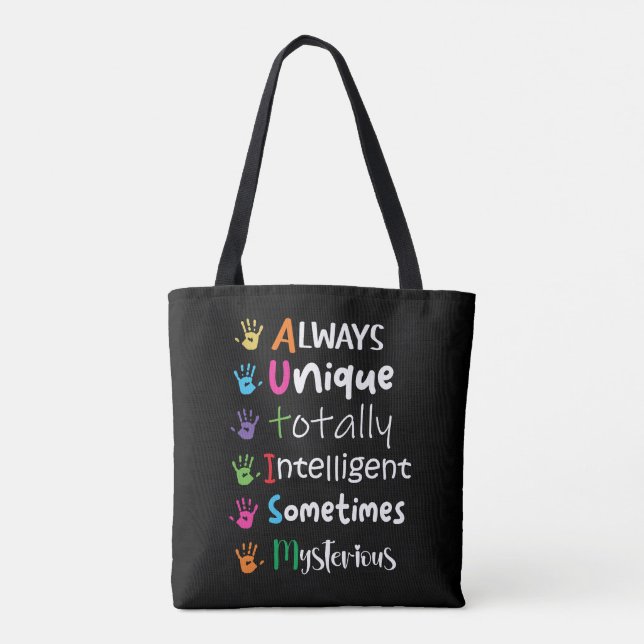Bolsa Tote Consciência do Autismo (Verso)
