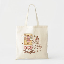 Bolsa Tote Conscientização da Saúde Mental "Desligando o TOC"