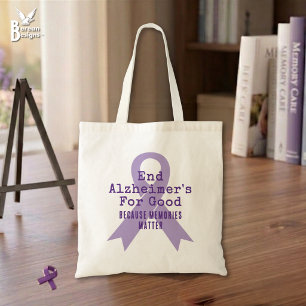 Bolsa Tote Conscientização Personalizável sobre Alzheimer