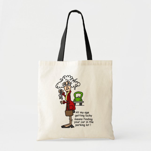 Bolsa Tote Conseguir Humor Sortudo (Frente)