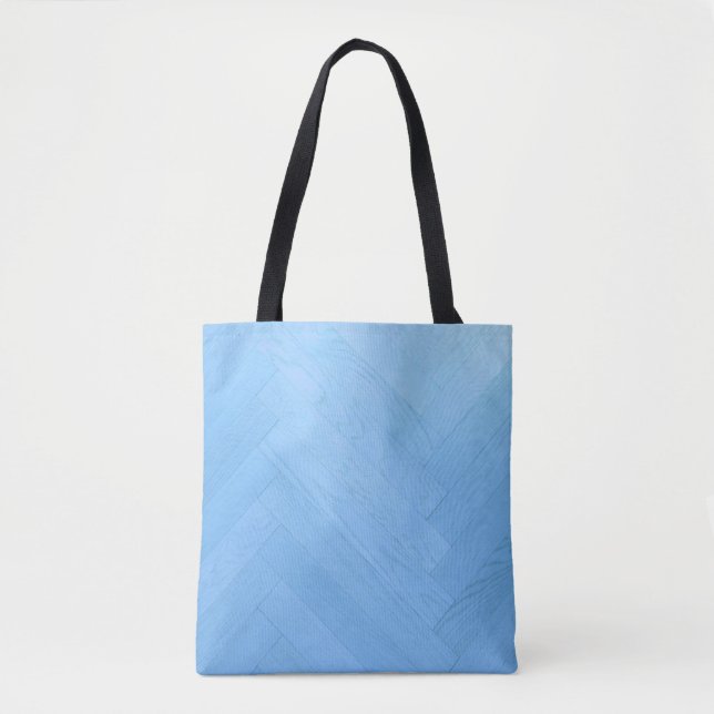 Bolsa Tote Conselho abstrato Azul Pavimento de Madeira | Bols (Frente)