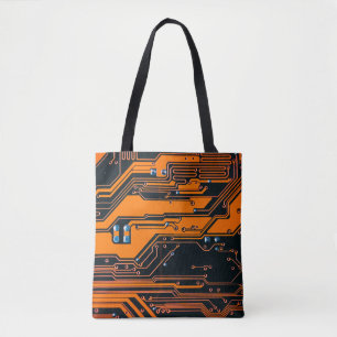 Bolsa Tote Conselho de circuito. Tecnologia de hardware de co