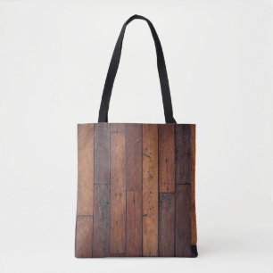 Bolsa Tote conselhos de madeira