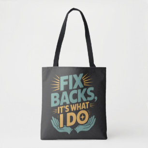 Bolsa Tote Conserte as costas É o que eu faço citações do Chi