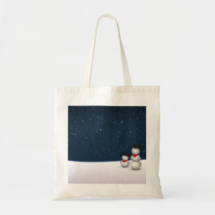 Bolsa Tote Constelação bonito dos bonecos de neve