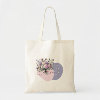 Bolsa Tote Constelação Romântica de Aster Vibrante Design