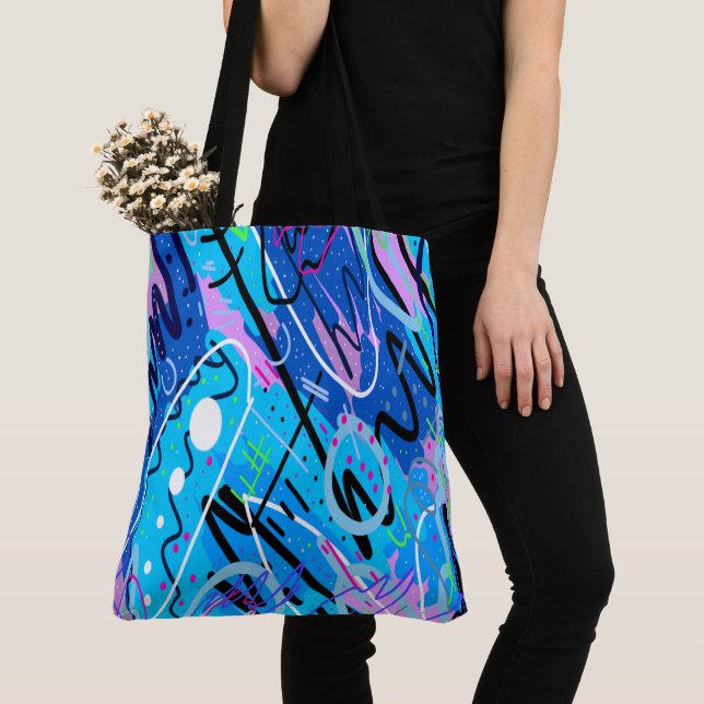 Bolsa Tote Constellations Abstrato Art (Close Up)