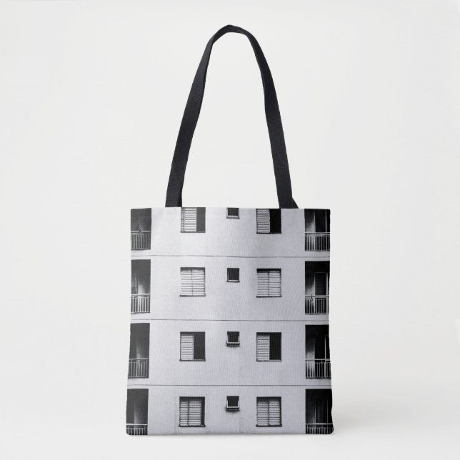 Bolsa Tote Construção de betão branco (Frente)