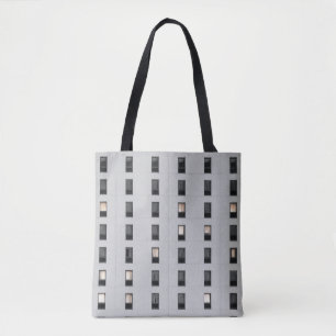 Bolsa Tote Construção de betão branco e preto