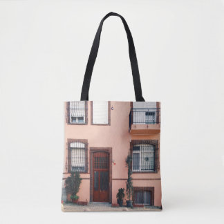 BOLSA TOTE CONSTRUÇÃO DE PINK E DE CONCRETOS VERMELHOS