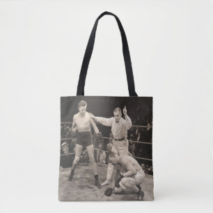 Bolsa Tote Contagem de referência sobre boxer em ringboxing,