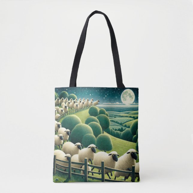 Bolsa Tote Contando Carneiros (Frente)