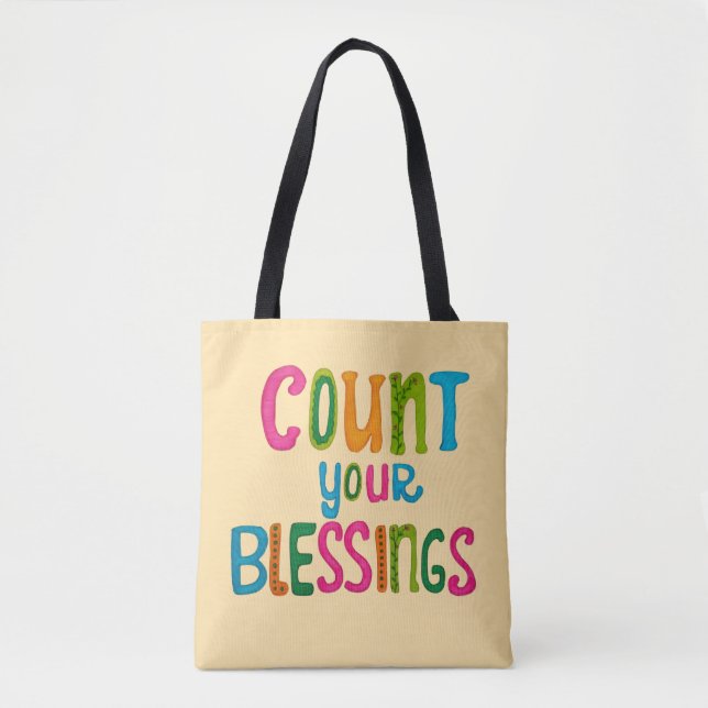 Bolsa Tote Conte suas Bênçãos (Frente)