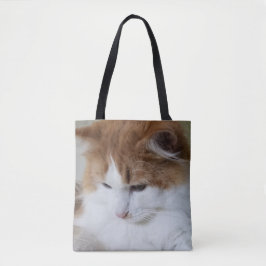 Bolsa Tote Contemplação do Gatinho (Rico Felino): Foto Cat