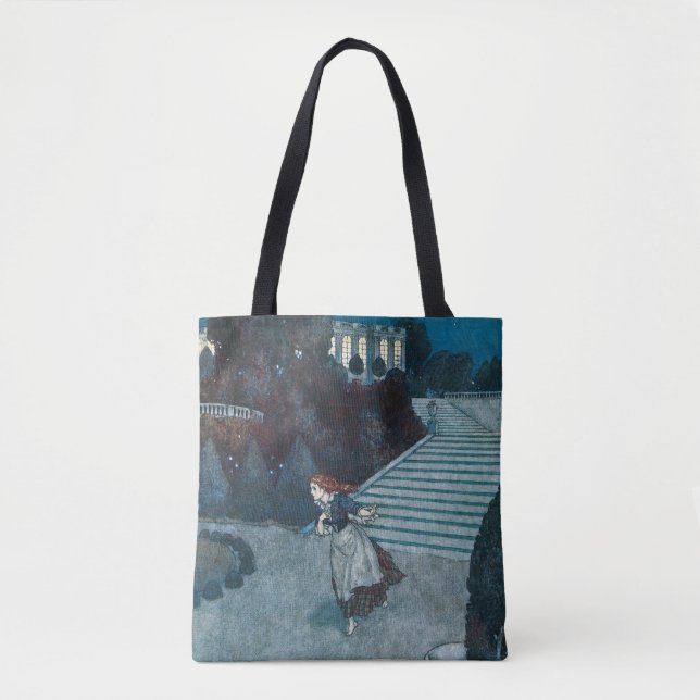 Bolsa Tote Conto de Fadas Antigo, Cinderela por Edmund Dulac (Frente)