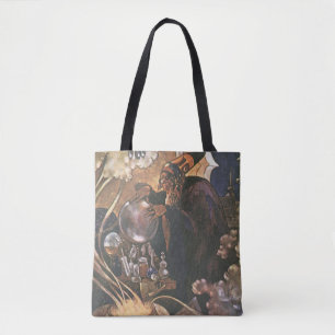 Bolsa Tote Conto de Fadas Vintage, Aladim e a Lâmpada Mágica