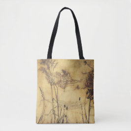 Bolsa Tote Conto de Fadas Vintage, Cordão de Equilíbrio da Fa