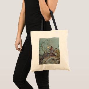 Bolsa Tote Conto de Fadas Vintage, Rouxinol por Edmund Dulac