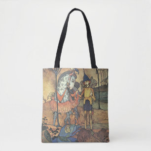 Bolsa Tote Conto de Fadas Vintage, Um Cavaleiro Corajoso e Dr