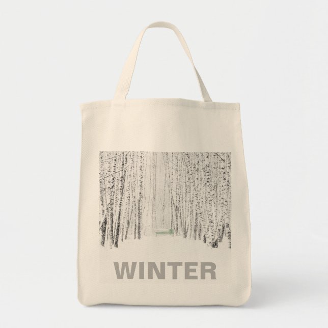 Bolsa Tote Conto de Natal Branco (Frente)