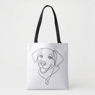 Bolsa Tote Contorno de Cachorro