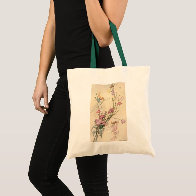 Bolsa Tote Contos de Fadas Antigos, Três Espíritos Cheios de  (Frente (produto))