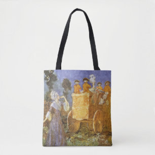 Bolsa Tote Contos de Fadas Clássicos Cinderela e Fada Madrinh