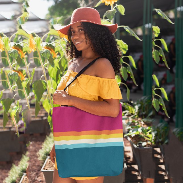 Bolsa Tote Contraste de Vintage (Criador carregado)