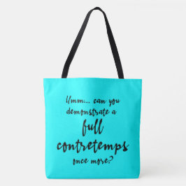 Bolsa Tote Contretemps Total Ciano Brilhante