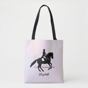Bolsa Tote Controle de Dressage Elegante em um Plano de Fundo