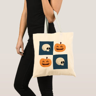 Bolsa Tote Controlo de Skulls e de Pumpkins