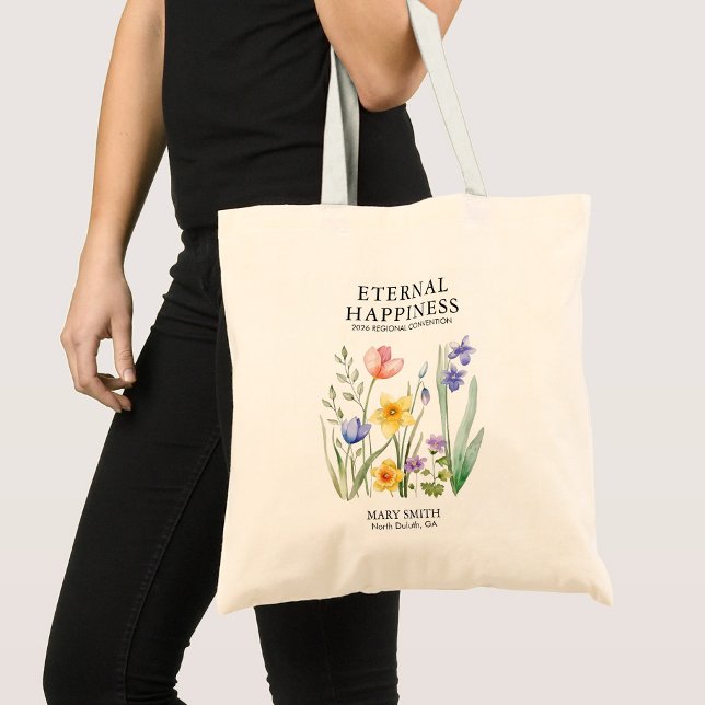 Bolsa Tote Convenção da Felicidade Eterna Personalizada 2026 (Criador carregado)